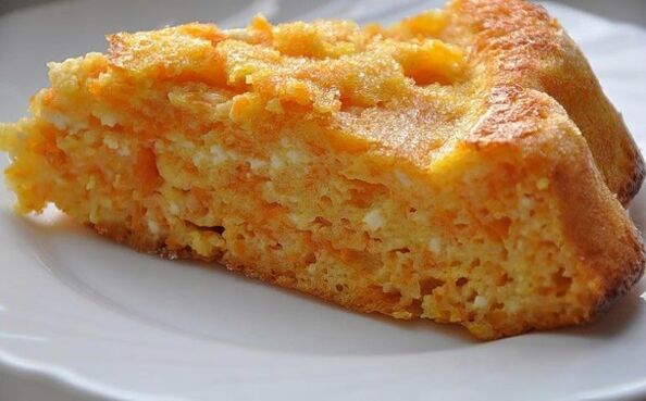 Carrot Casserole - a delicious dessert for weight loss on the Maggi diet